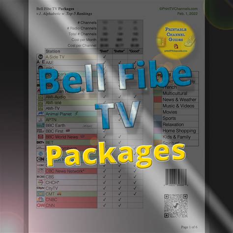 bell channel listing fibe tv printable.